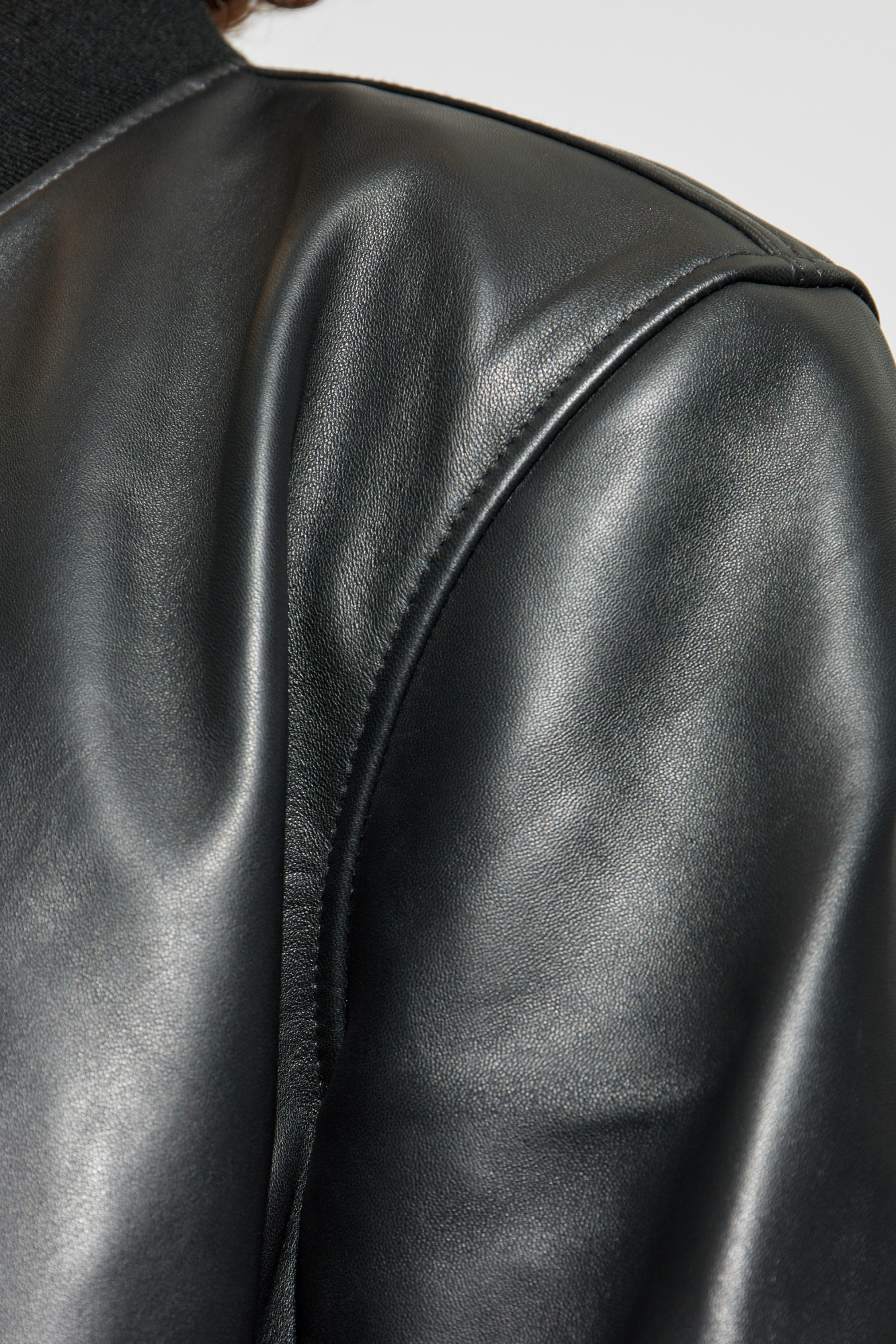 Black Leather jacket 'Christo' Officine Generale - Vitkac AS